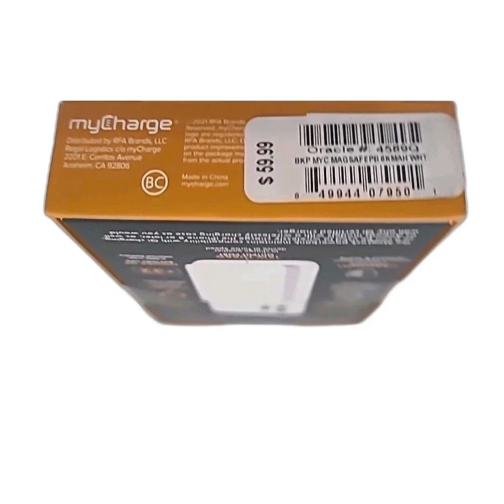 R8.N myCharge Mag Lock Magnetic Powerbank - Turbo Charge - 32hrs - 6Kmah - Pink